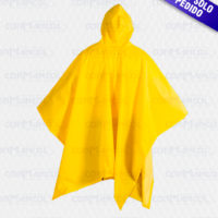 capa impermeable amarilla en pvc